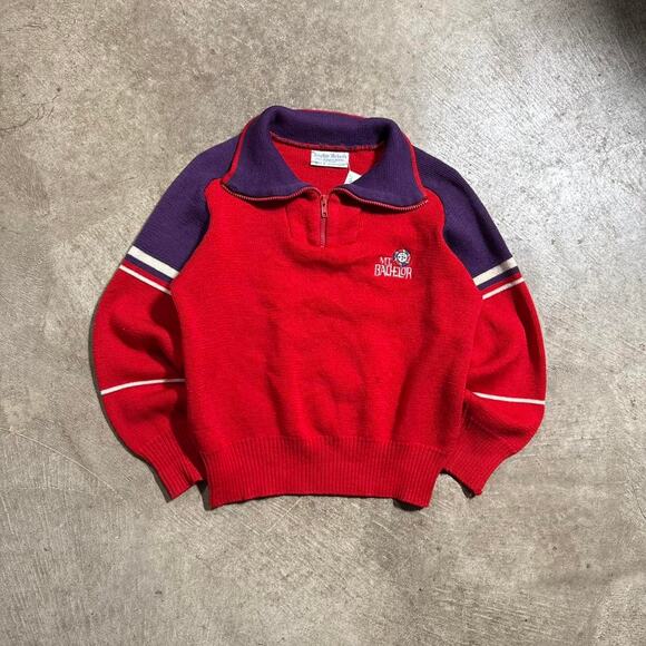 Vintage VTG 70’s 80’s Mt Bachelor Knit Sweater - Picture 3 of 8